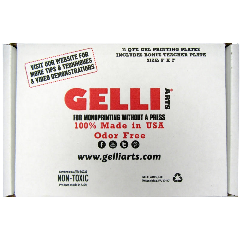 Gelli Arts 5" X 7" Class Pack Of Gelli Printing Plates (11 Units)