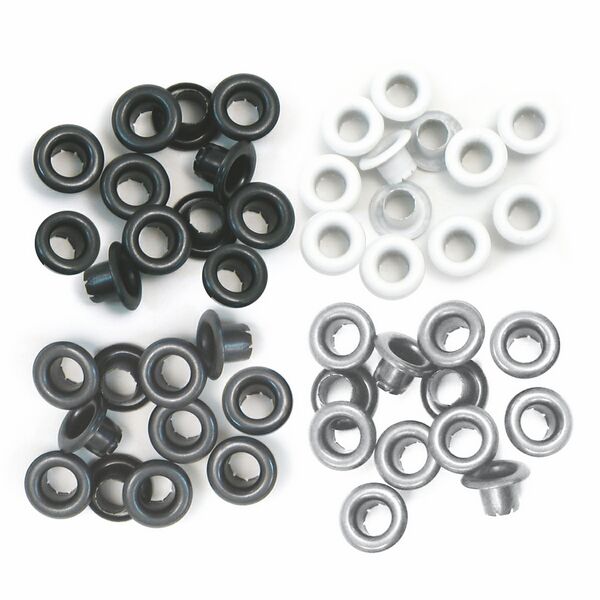 We R Memory Keepers Standard Eyelets Aluminium Grey