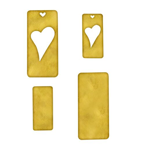 Spellbinders Hearts Three Rectangular Shapes
