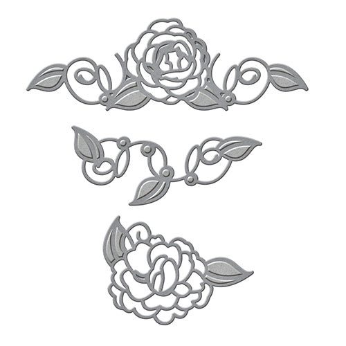 Spellbinders Camellia Accents