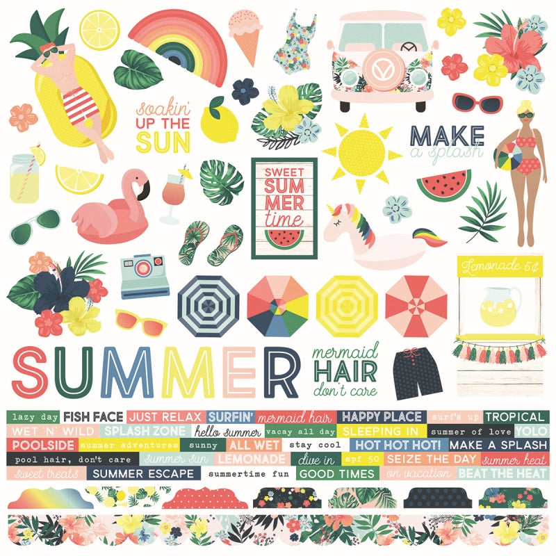 Simple Stories Combo Sticker Sunshine