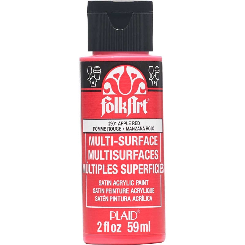 Apple Red Folkart Multi-surface 2oz
