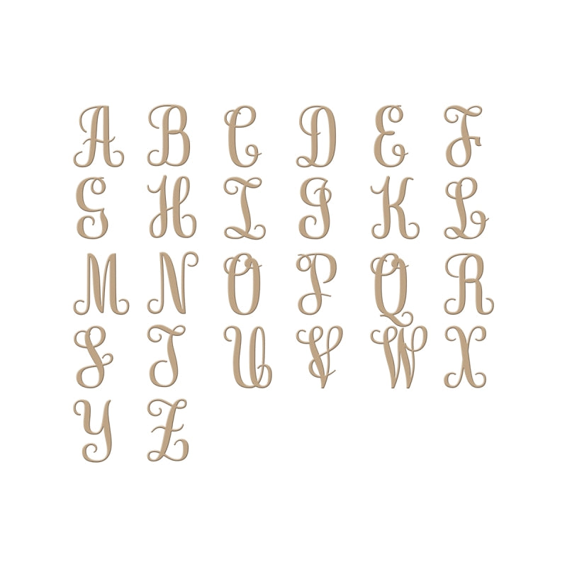 Spellbinders Elegant Monograms Gloriousglimmer Plate