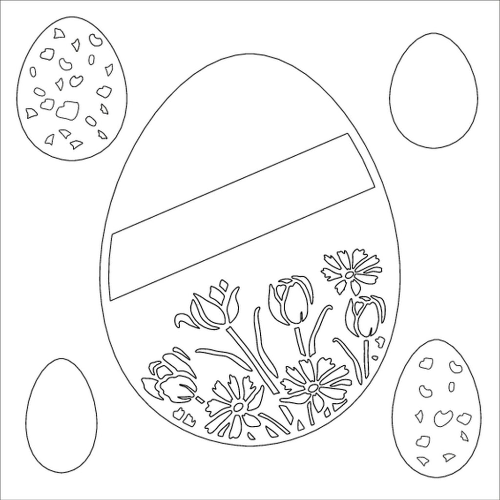 Easter Eggs Majemask Stencil