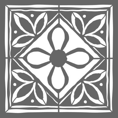 DecoArt Lotus Tile Stencil