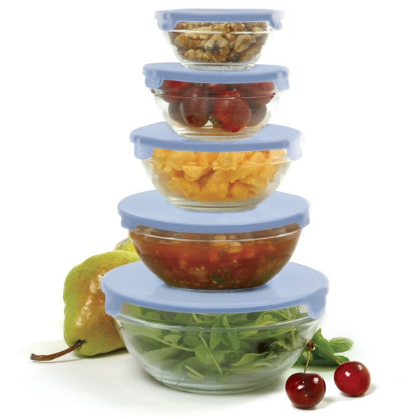 Norpro 10pc Glass Bowl Set With Lids