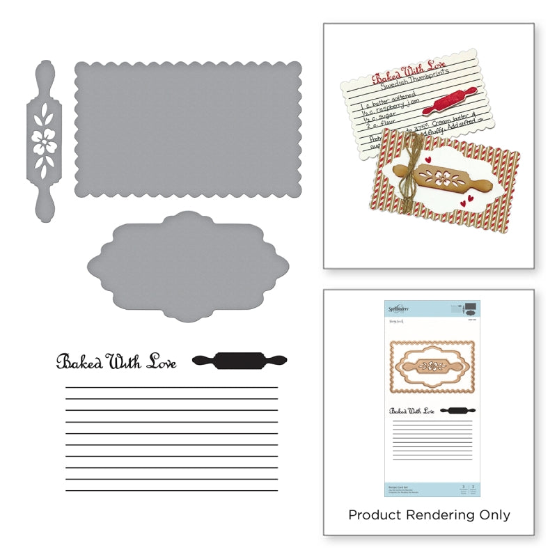Spellbinders Recipe Card Set Stamp & Die Set