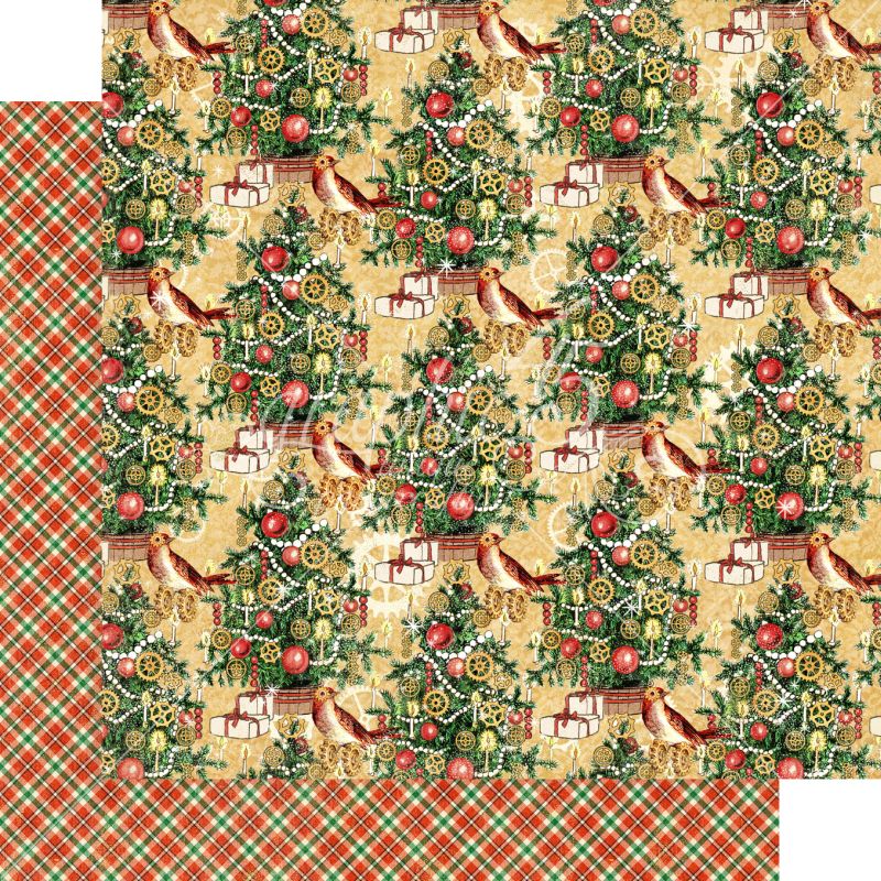 Graphic 45 Trim The Tree 12x12 Paper Packs Of 5 Sheets