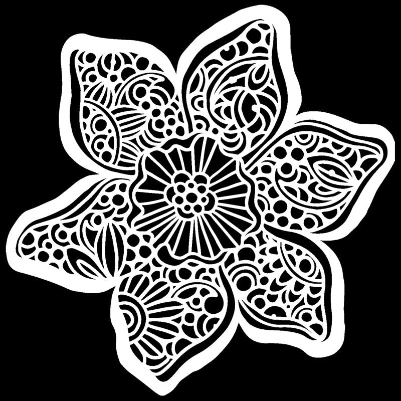 The Crafters Workshop 6x6 Stencil Trumpet Daffodil
