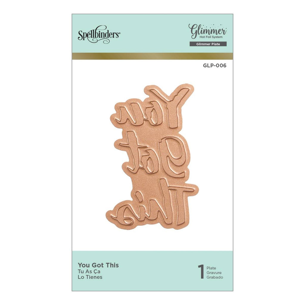 Spellbinders You Got This Glimmer Plate