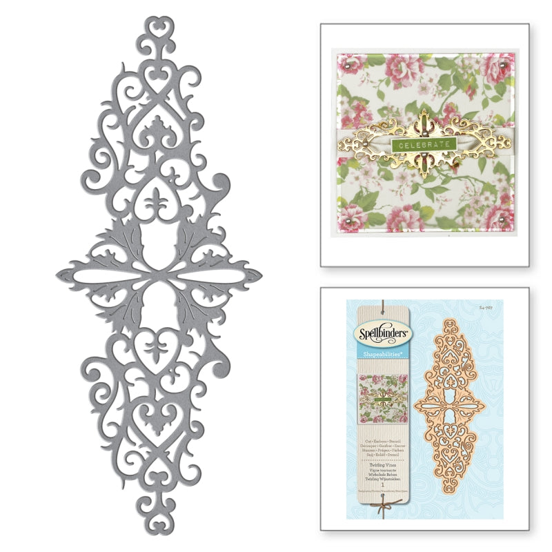 Spellbinders Twirling Vines Etched Dies