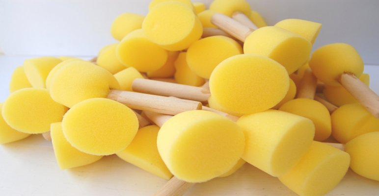 Country Love Crafts Sponge Dabber 4cm Value Pack (pack Of 50)