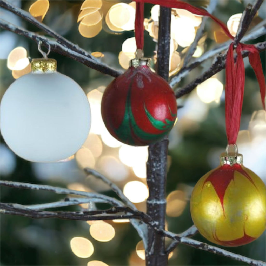 Ctd Xmas Tree Bauble, Ball Ornament (Carton Of 10)