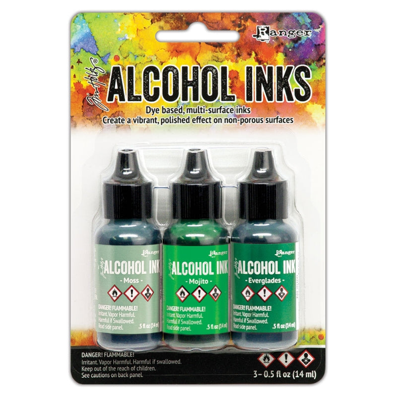 Ranger Alcohol Ink 3 Pack Mint/green