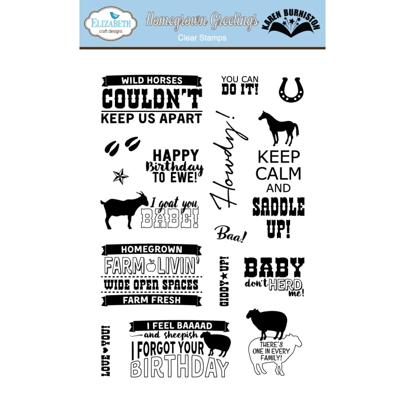 Elizabeth Craft Designs Home Grown Greetings