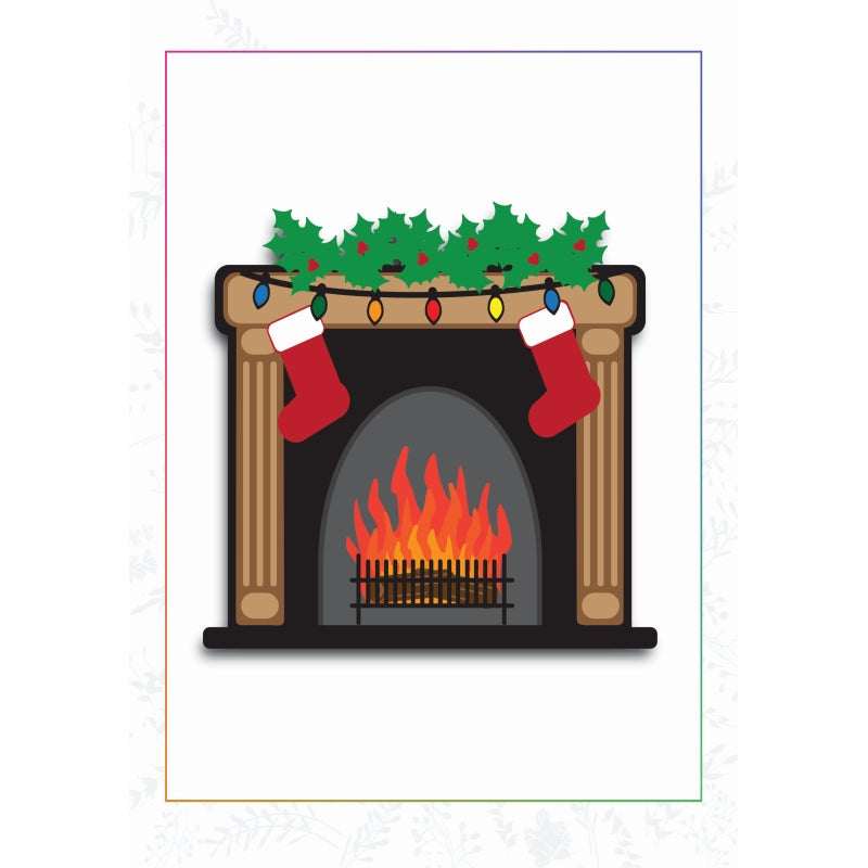 Sharon Callis Crafts Christmas Fireplace Christmas Layered Classics Collection