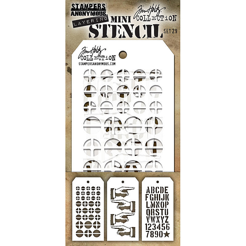 Art Gone Wild Mini Stencil Set 29