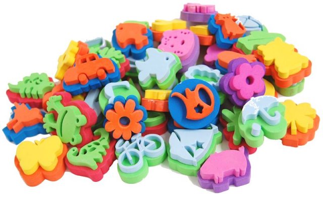 Creativ Foam Stamps - Assorted Shapes X 55
