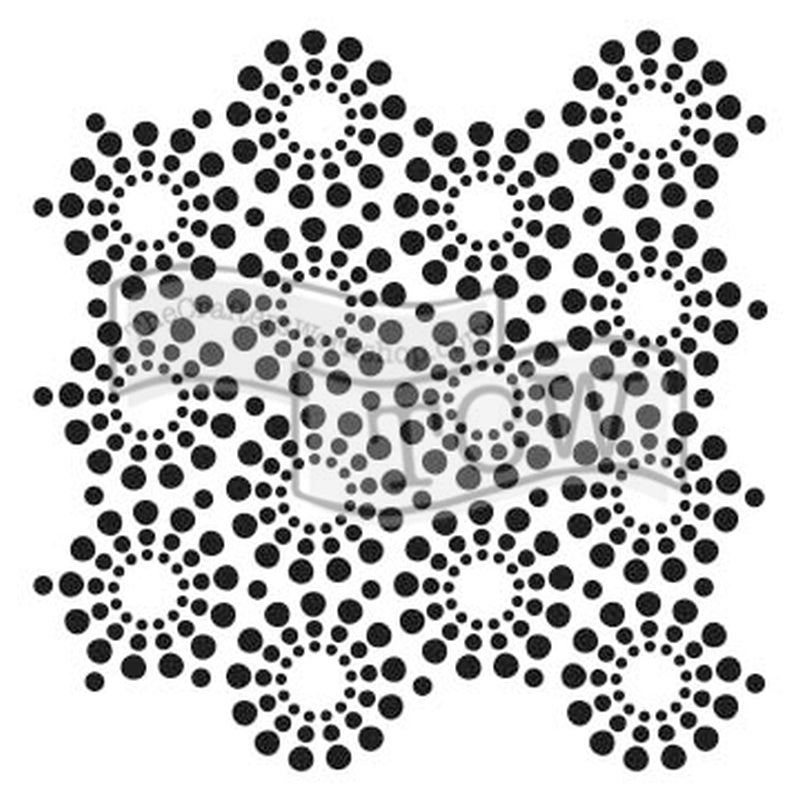 The Crafters Workshop 6x6 Stencil Circle Of Jewels