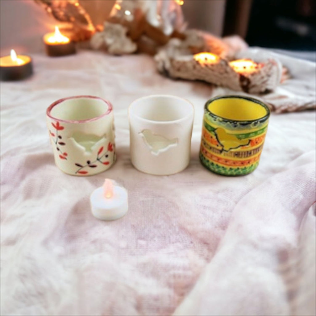 Bird T Light Candle Cup (Carton Of 8)