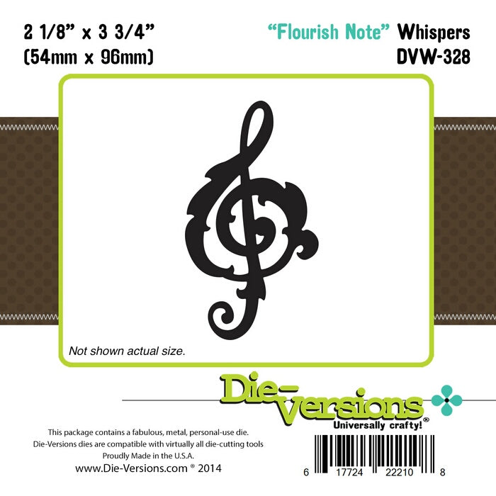 Die-Versions Whispers - Flourish Note
