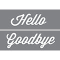 DecoArt Hello Script 6"x18" 2 Pack Stencils