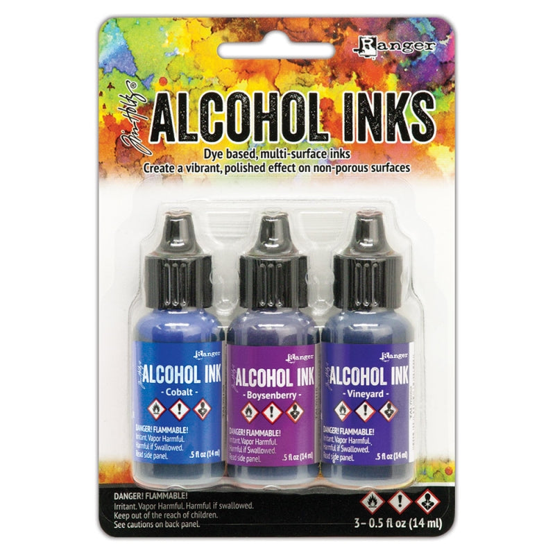 Ranger Alcohol Ink 3 Pack Indigo/violet