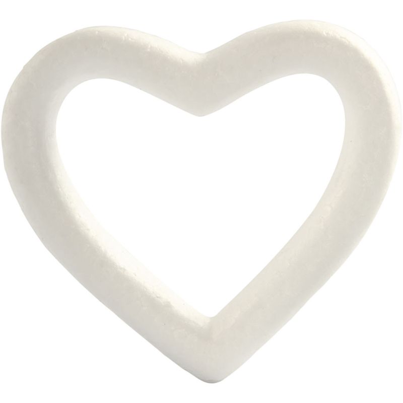 Creativ Heart, W: 13.5 Cm, 1 Pc, White