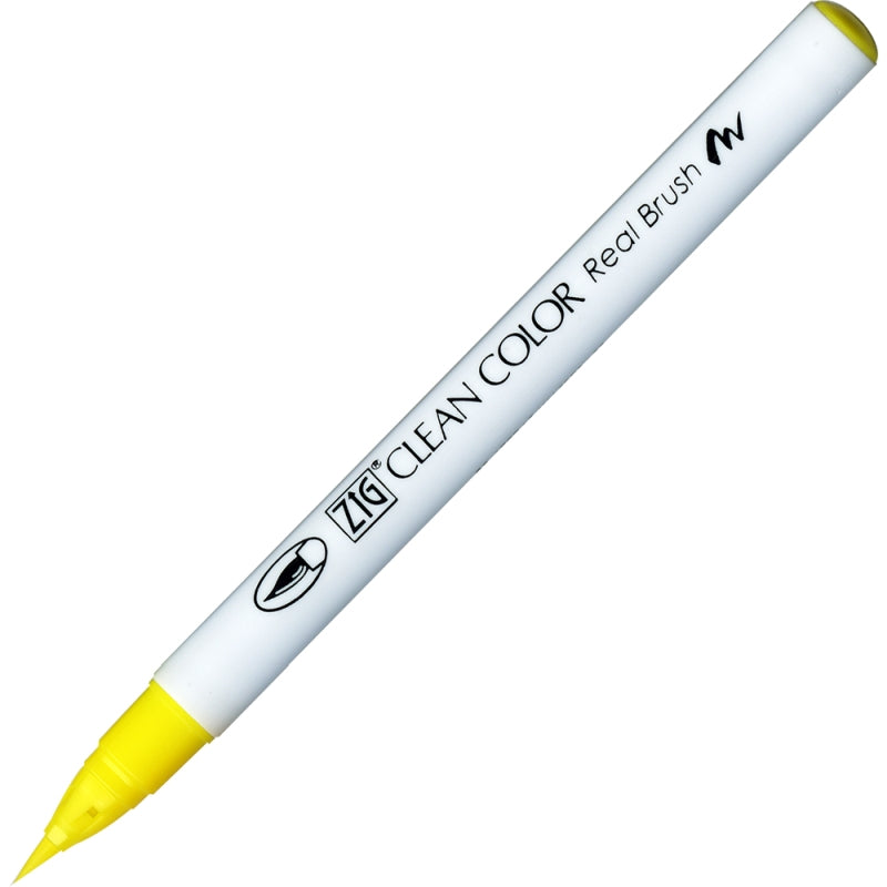 Kuretake Zig Clean Colour Real Brush 051 Lemon Yellow