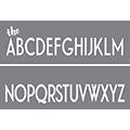 DecoArt Simple Alphabet 6"x18" 2 Pack Stencil