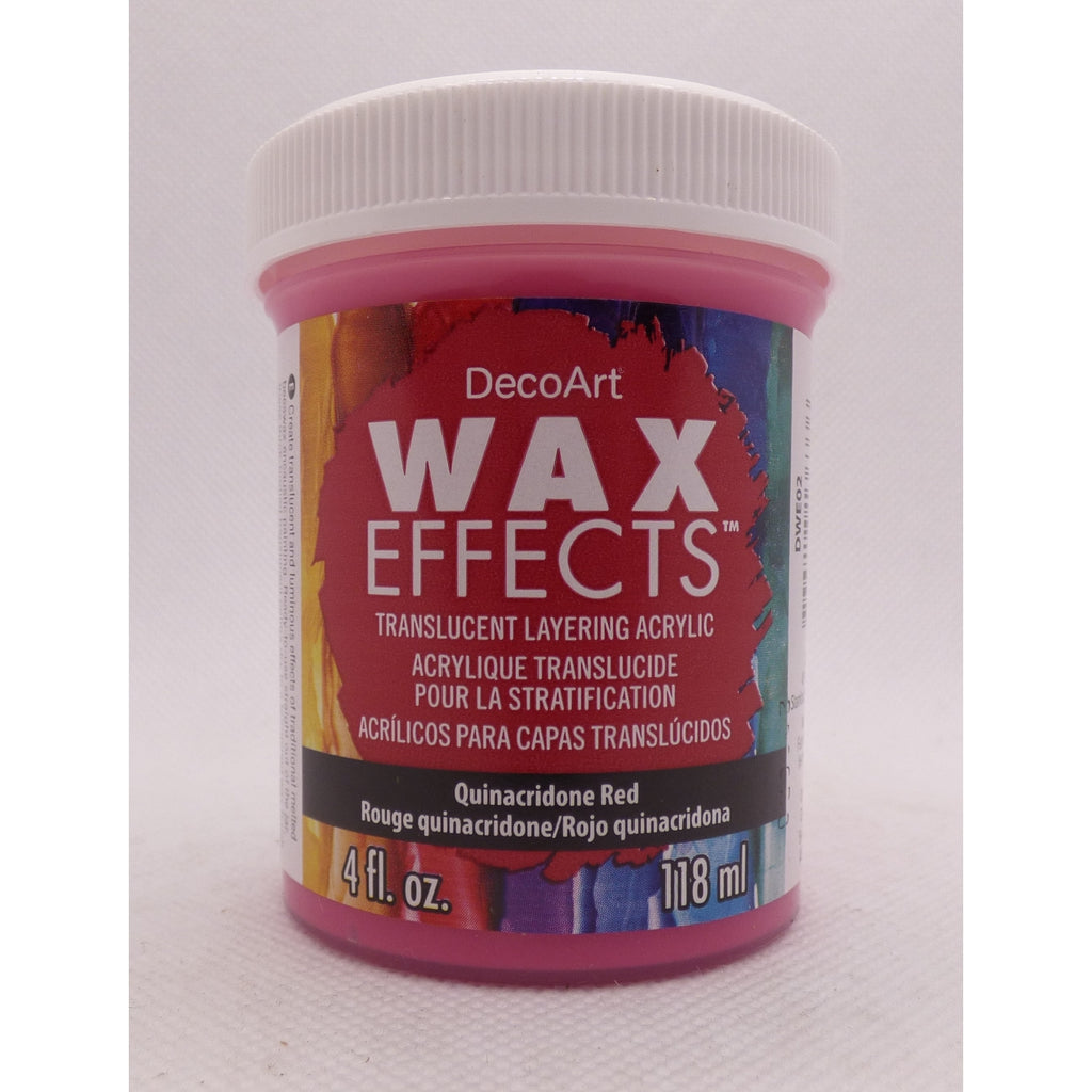 DecoArt Quinacridone Red 4oz Wax Effects Encaustic Acrylic