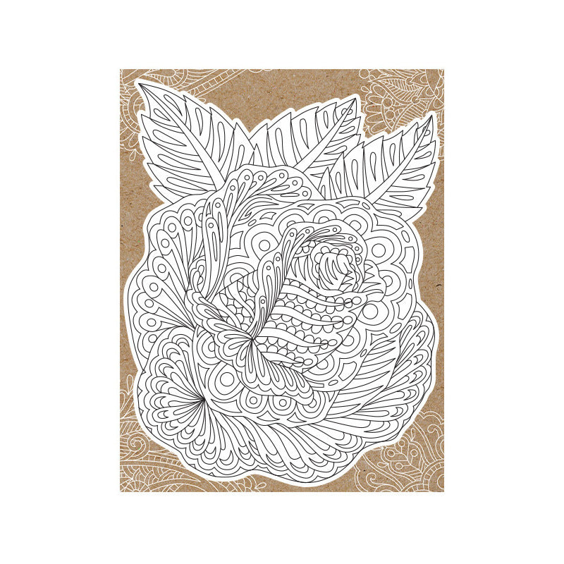 Paper House Productions Rose-cards-die Cut Colouring