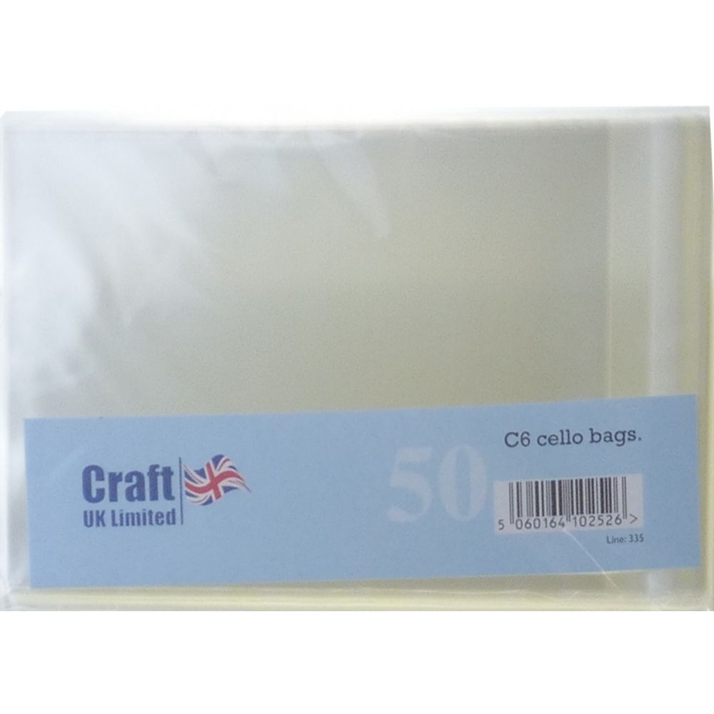 Craft UK C6 Poly Bags - 50s