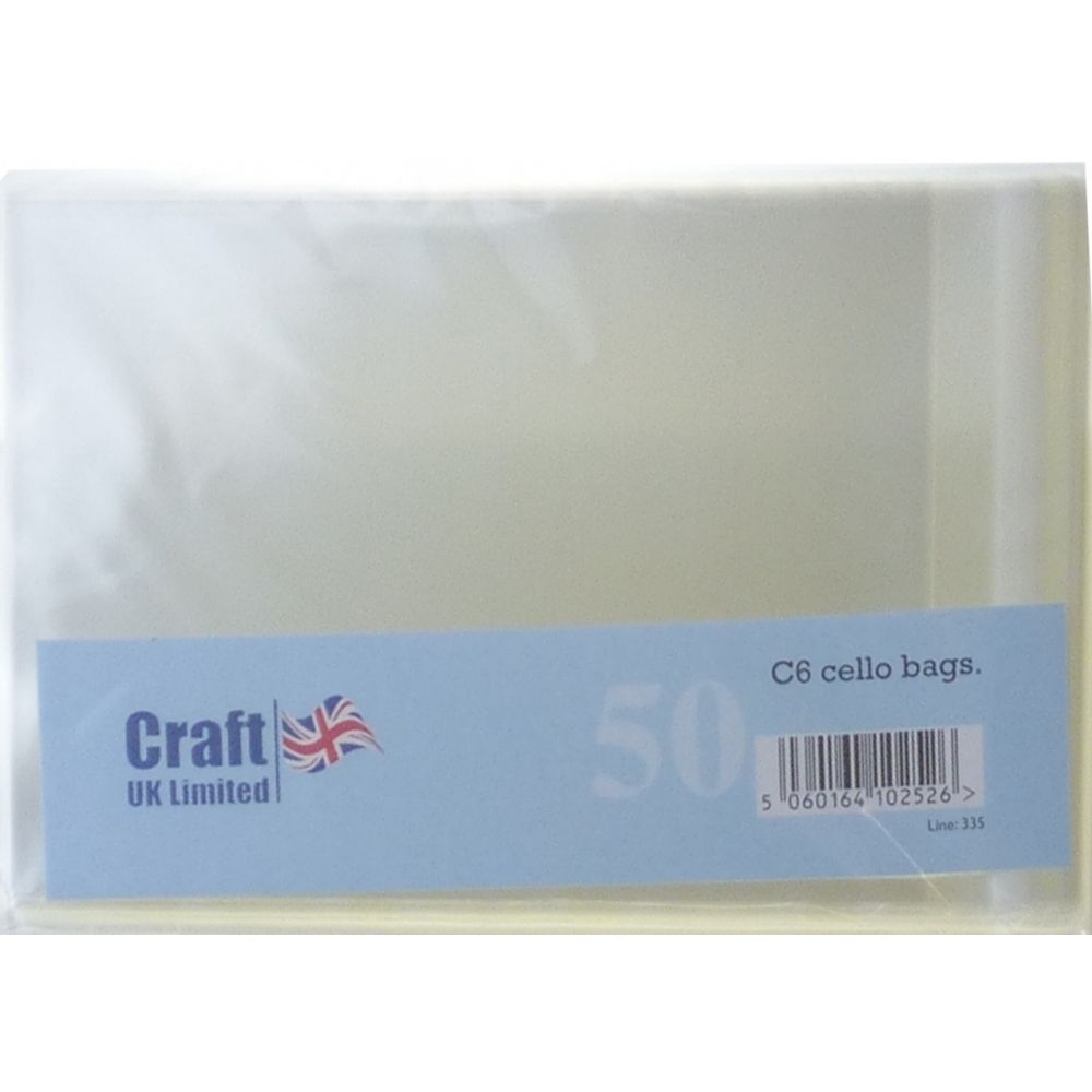 Craft UK C6 Poly Bags - 50s