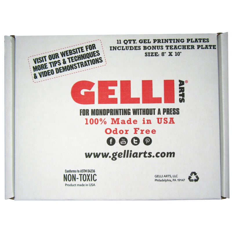 Gelli Arts 8" X 10" Gel Printing Plate Class Pack (11 Units)