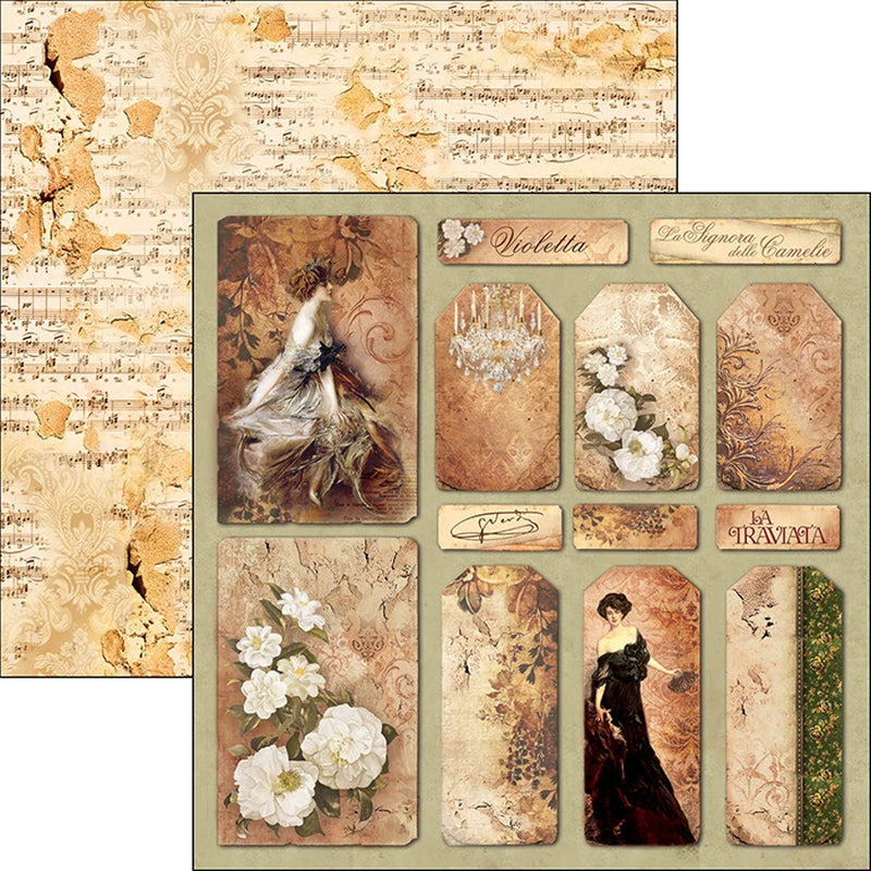 12"x12" Sheets X12 La Signora Delle Camelie