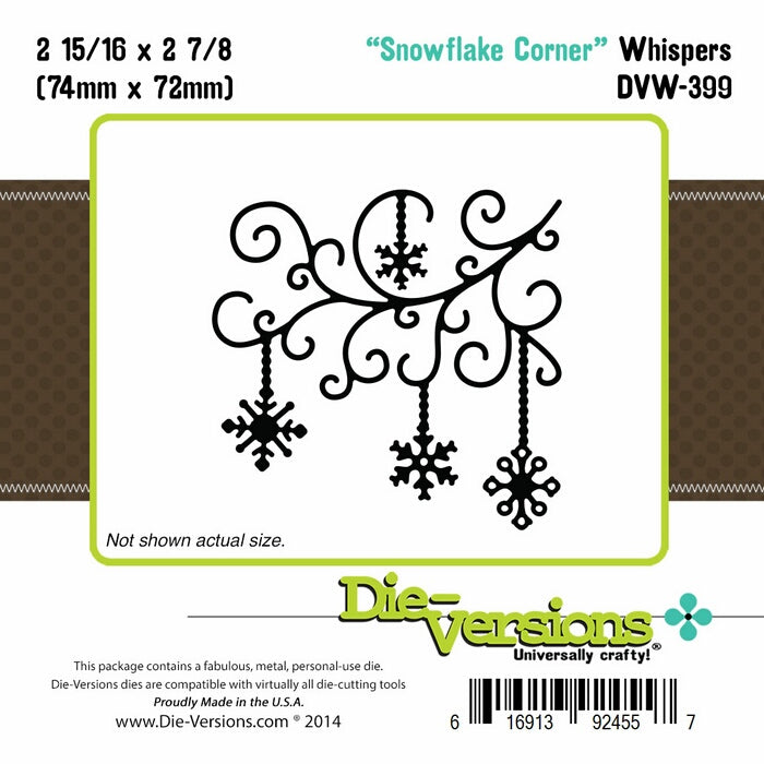 Die-Versions Whispers - Snowflake Corner
