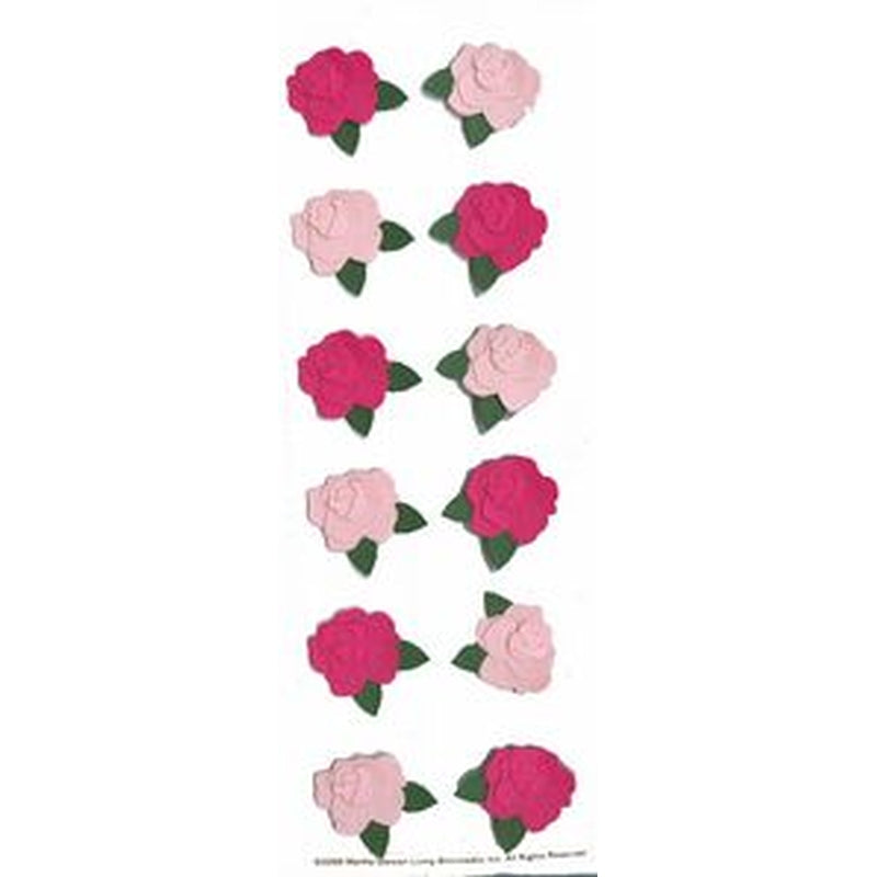 Martha Stewart Crafts Pink Rose Stickers