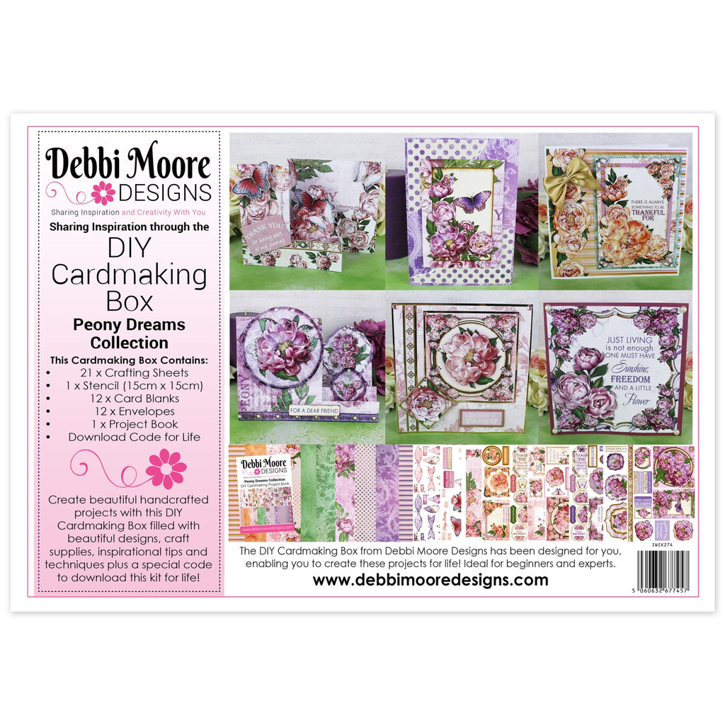Debbi Moore Designs Day Cardmaking Kit - Peony Dreams
