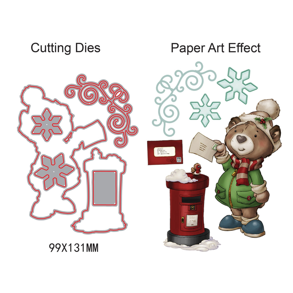 Debbi Moore Designs Match It Dies - Christmas Bears - Post