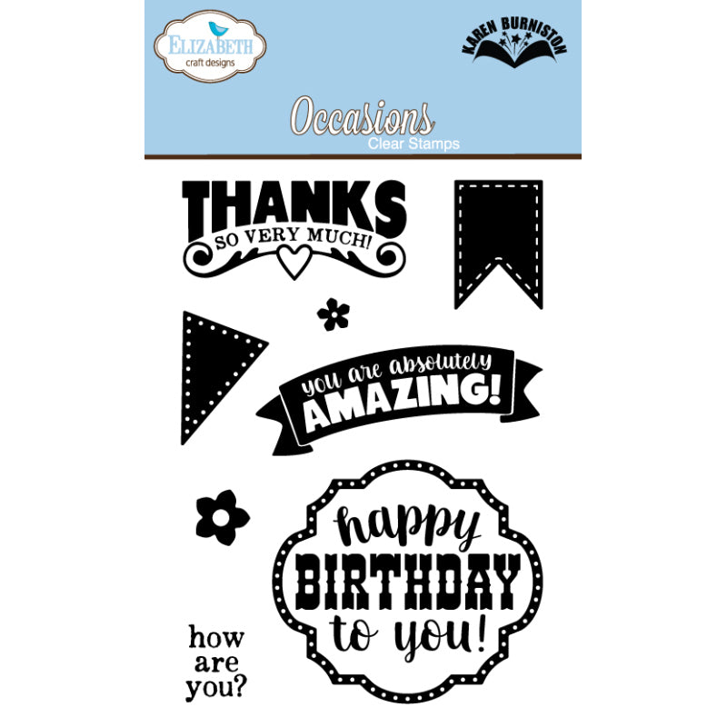 Elizabeth Craft Designs Occasions Clear Stamps