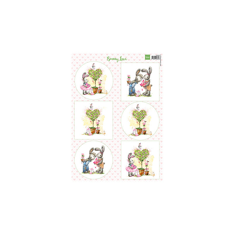 Marianne Design Bunny Love Packs Of 10's