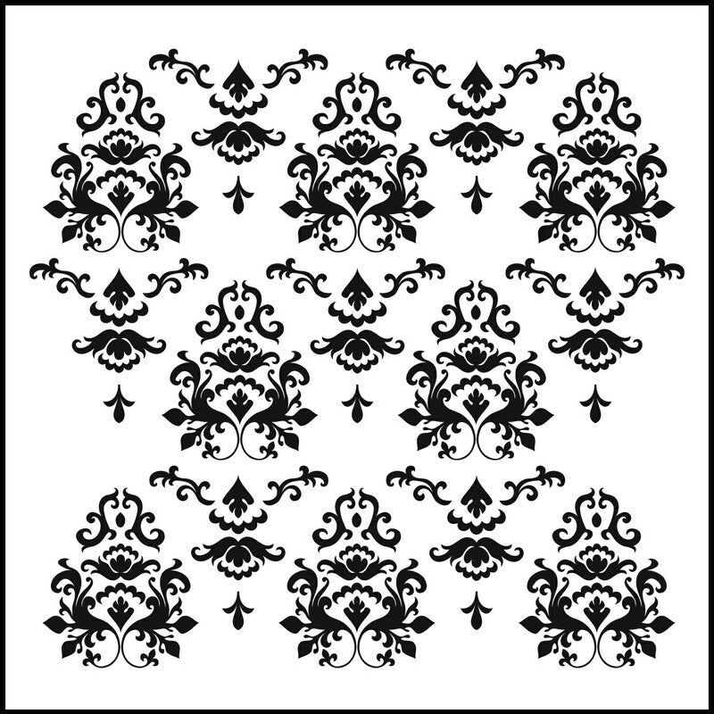 The Crafters Workshop 12x12 Stencil Damask