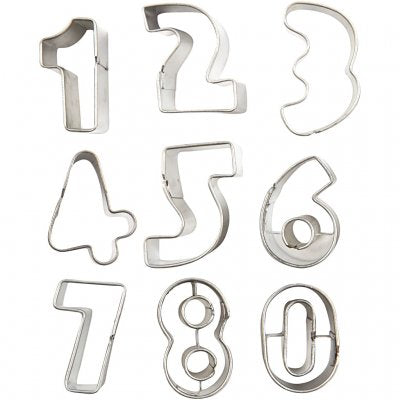 Creativ Clay Cutters - Small Numbers 10 Assorted Shapes - 37002
