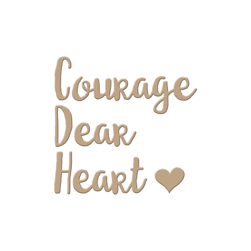 Spellbinders Courage Dear Heart Glimmer Plate