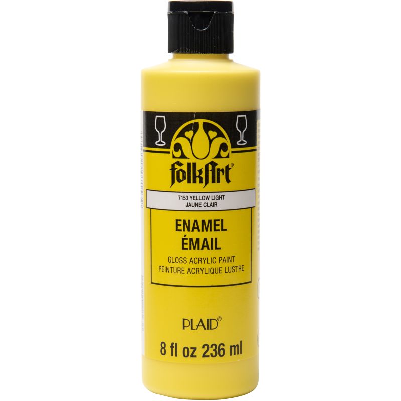 Yellow Light Folkart Enamel 8oz