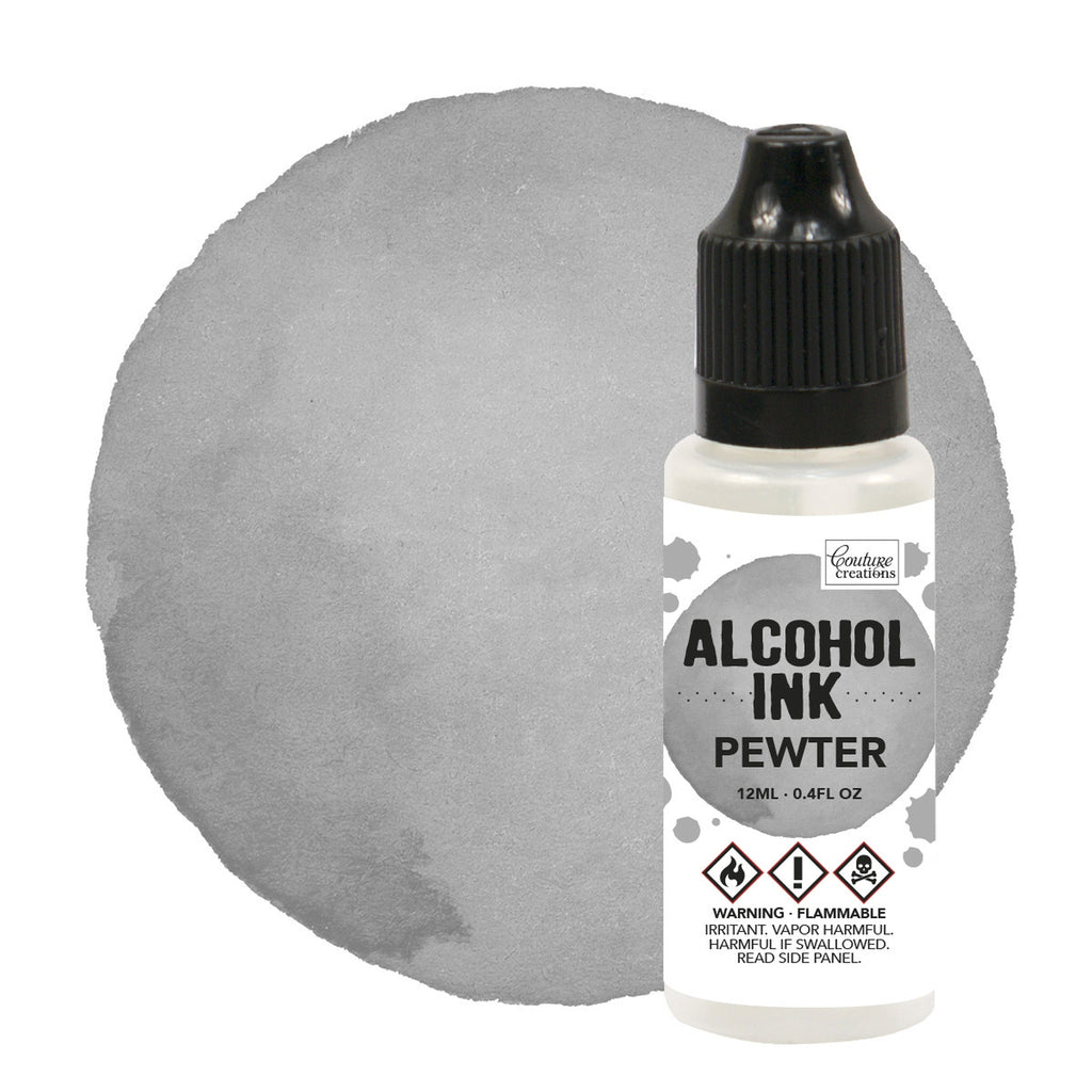 Couture Creations Pewter Alcohol Ink 12ml / 0.4fl Oz.