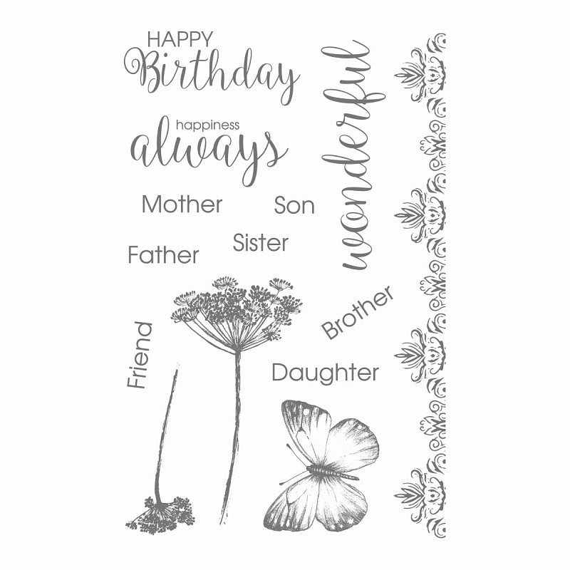 Couture Creations Stamp Set-happiness(14pc)