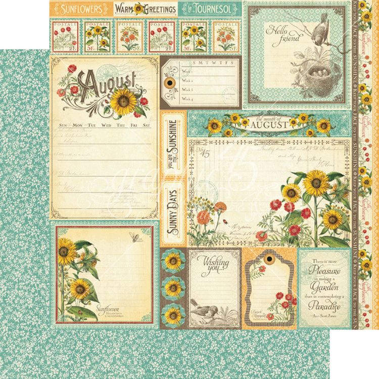Graphic 45 August Cut Apart