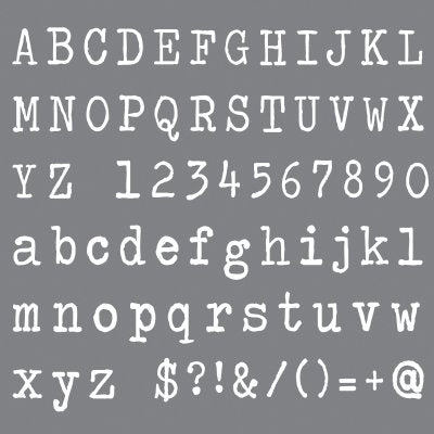DecoArt Typeface 8x8 Stencil
